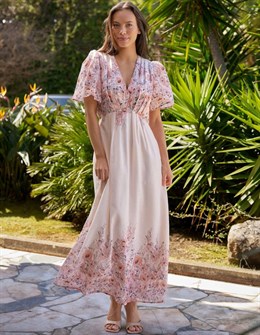 Serna Flower Print Dress